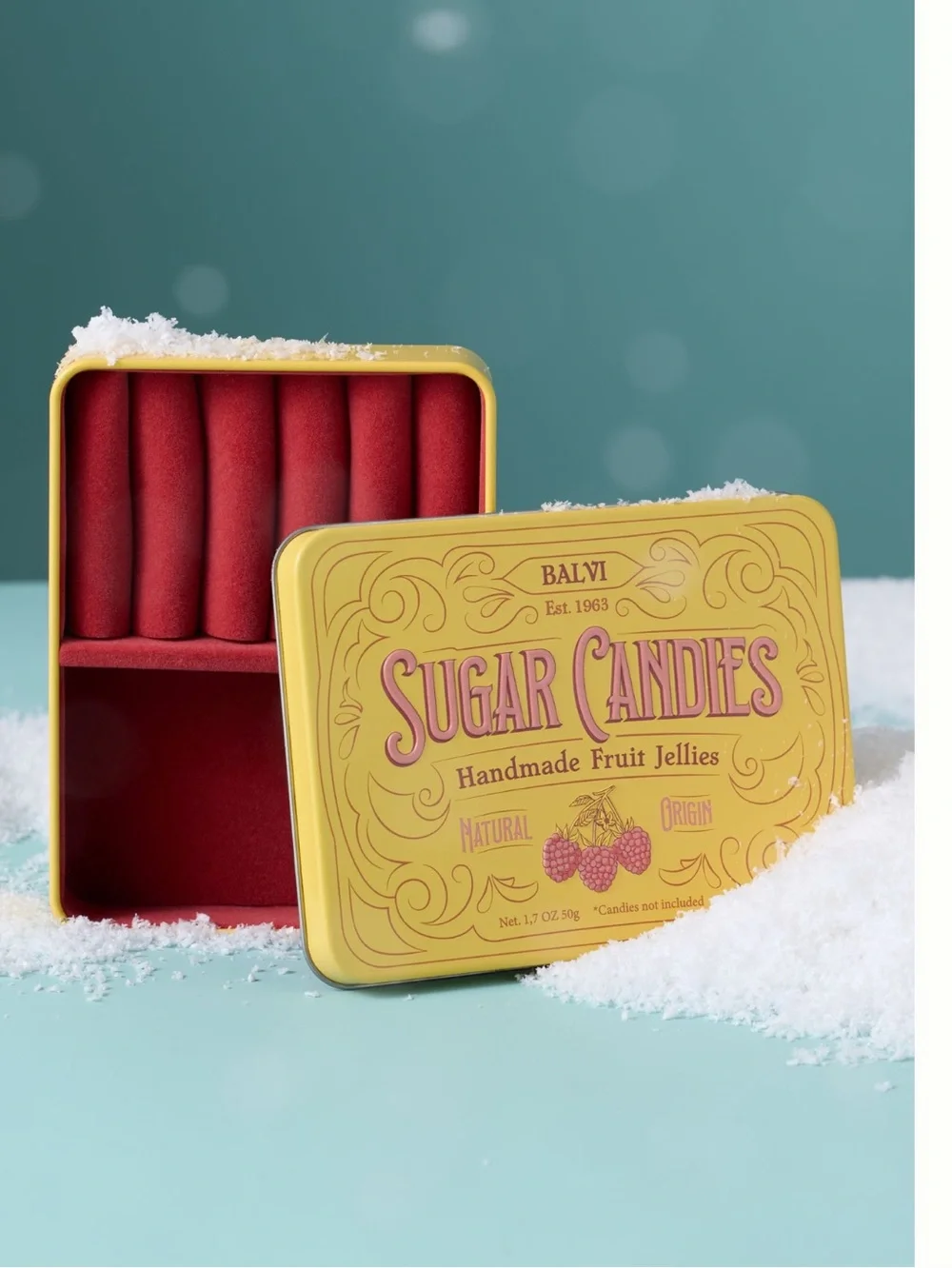 Anthropologie Jewelry Box Sweets Tin Sugar Candies Trinket Container New